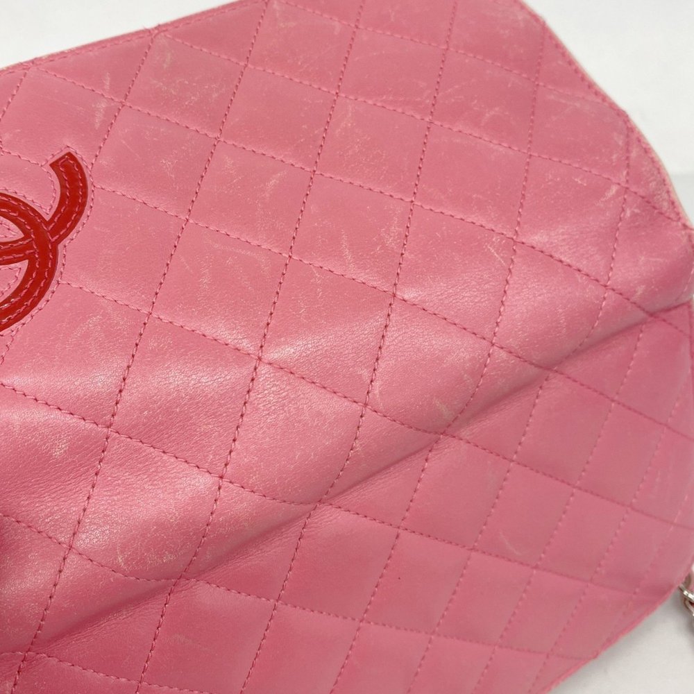 CHANEL Pink Lambskin Leather Wallet - Picture 11 of 12
